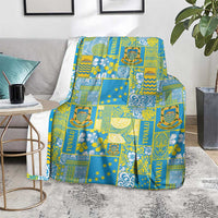 Tuvalu Manuia te Kilisimasi Blanket Pacific Patchwork Xmas Vibes LT9 - Polynesian Pride