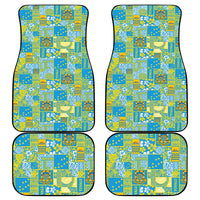 Tuvalu Manuia te Kilisimasi Car Mats Pacific Patchwork Xmas Vibes LT9 - Polynesian Pride