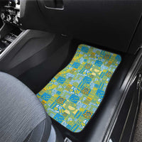 Tuvalu Manuia te Kilisimasi Car Mats Pacific Patchwork Xmas Vibes LT9 - Polynesian Pride