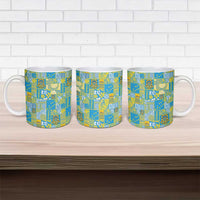 Tuvalu Manuia te Kilisimasi Ceramic Mug Pacific Patchwork Xmas Vibes LT9 - Polynesian Pride