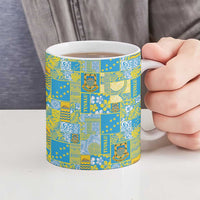 Tuvalu Manuia te Kilisimasi Ceramic Mug Pacific Patchwork Xmas Vibes LT9 - Polynesian Pride