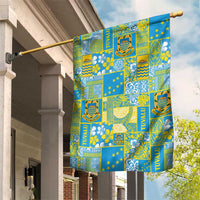 Tuvalu Manuia te Kilisimasi Garden Flag Pacific Patchwork Xmas Vibes LT9 House Flag Green - Polynesian Pride