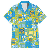 Tuvalu Manuia te Kilisimasi Hawaiian Shirt Pacific Patchwork Xmas Vibes LT9 Green - Polynesian Pride