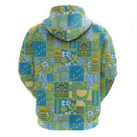 Tuvalu Manuia te Kilisimasi Hoodie Pacific Patchwork Xmas Vibes LT9 - Polynesian Pride