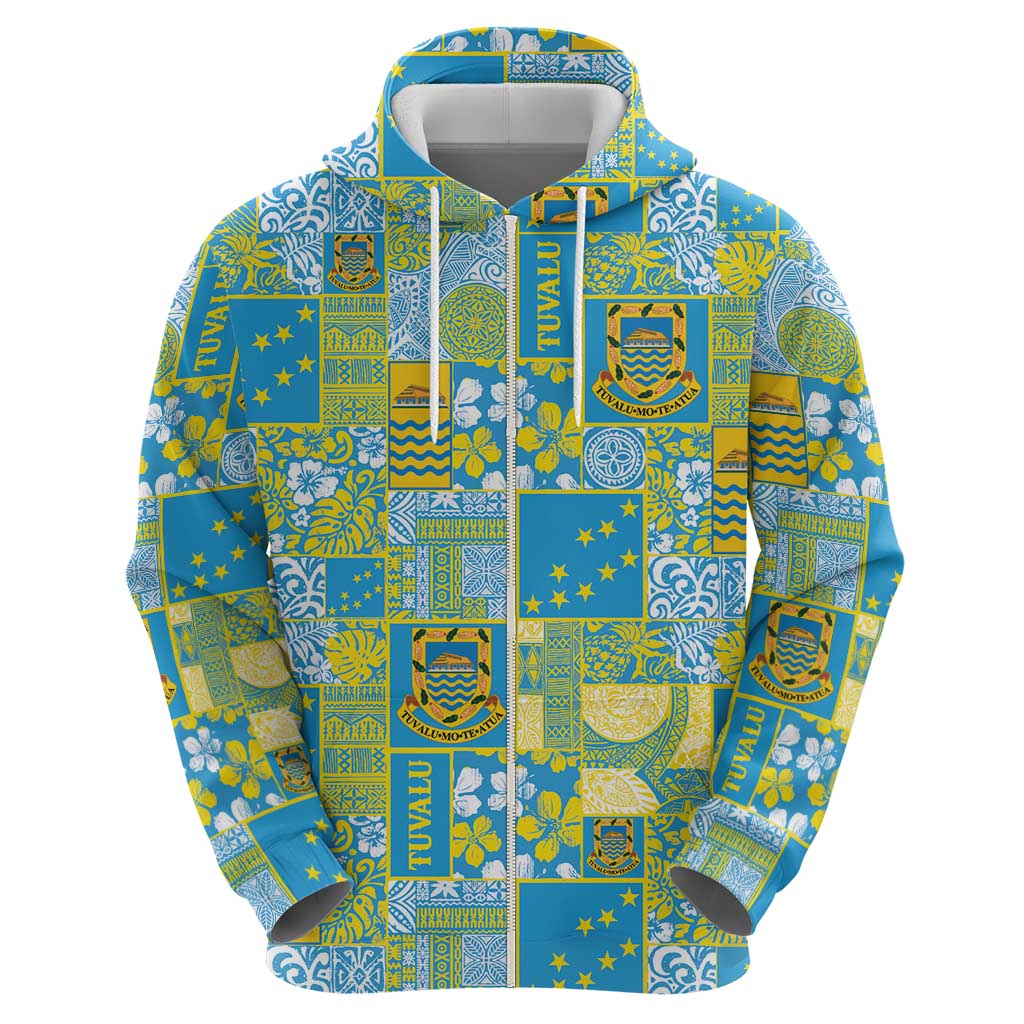 Tuvalu Manuia te Kilisimasi Hoodie Pacific Patchwork Xmas Vibes LT9 - Polynesian Pride