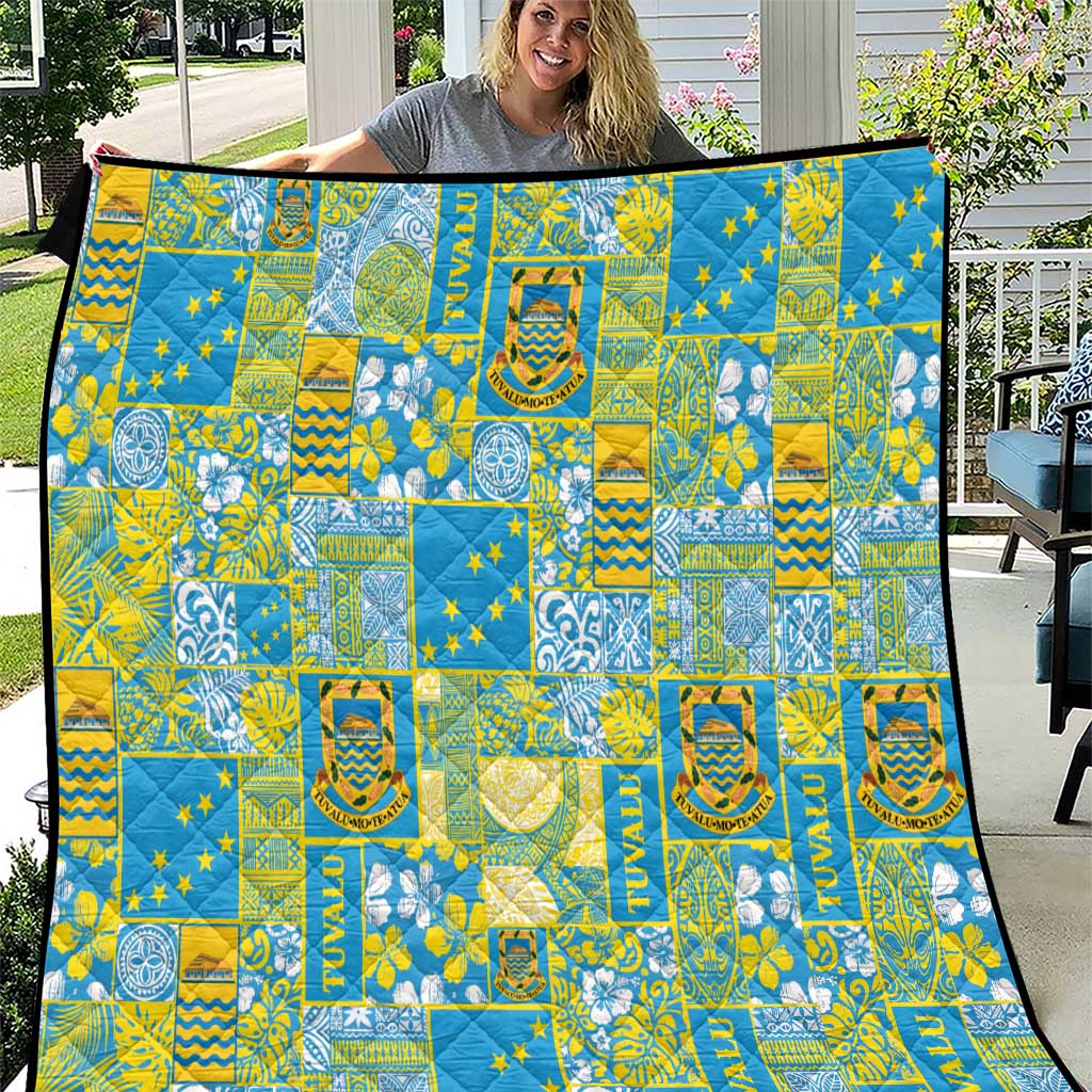 Tuvalu Manuia te Kilisimasi Quilt Pacific Patchwork Xmas Vibes LT9 Green - Polynesian Pride