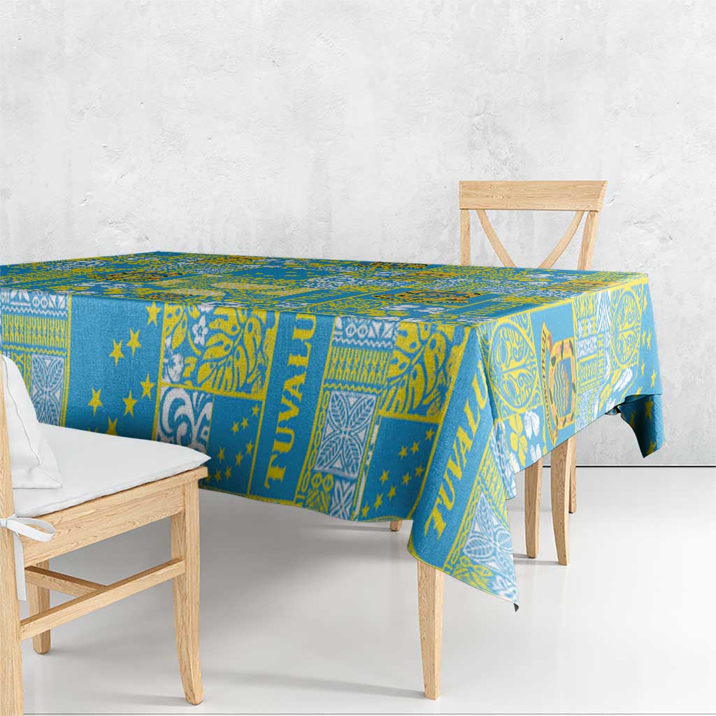 Tuvalu Manuia te Kilisimasi Tablecloth Pacific Patchwork Xmas Vibes LT9 - Polynesian Pride