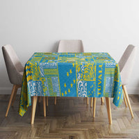 Tuvalu Manuia te Kilisimasi Tablecloth Pacific Patchwork Xmas Vibes LT9 - Polynesian Pride