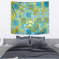 Tuvalu Manuia te Kilisimasi Tapestry Pacific Patchwork Xmas Vibes LT9 - Polynesian Pride