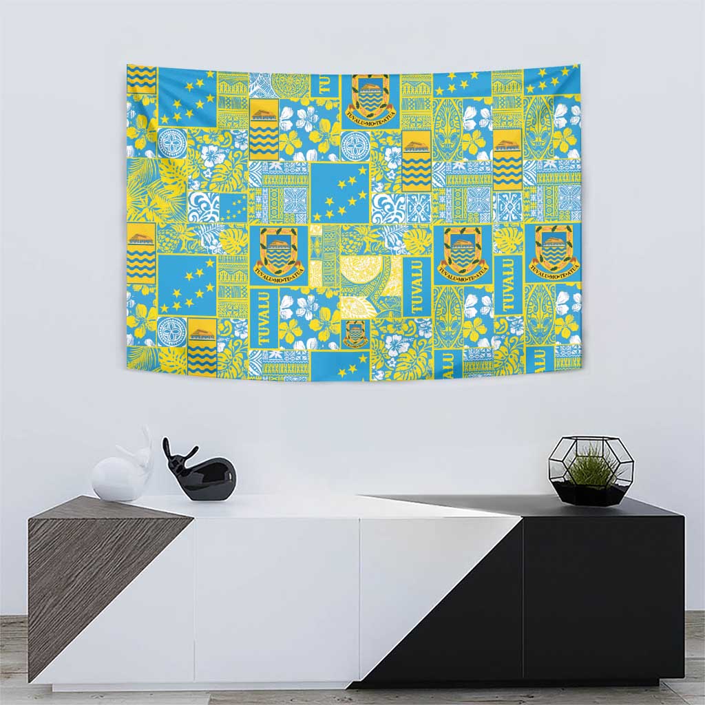 Tuvalu Manuia te Kilisimasi Tapestry Pacific Patchwork Xmas Vibes LT9 - Polynesian Pride