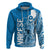 Yap Day 1 March Zip Hoodie Micronesia Yapese Warrior LT9 Pullover Hoodie Blue - Polynesian Pride