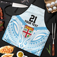 Fiji Football Custom Apron Bula Boys Go Champions LT9 Blue - Polynesian Pride