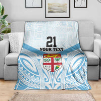Fiji Football Custom Blanket Bula Boys Go Champions LT9 - Polynesian Pride