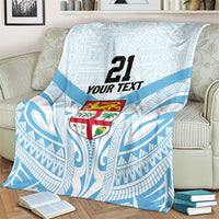 Fiji Football Custom Blanket Bula Boys Go Champions LT9 - Polynesian Pride