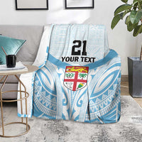 Fiji Football Custom Blanket Bula Boys Go Champions LT9 - Polynesian Pride