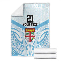 Fiji Football Custom Blanket Bula Boys Go Champions LT9 - Polynesian Pride