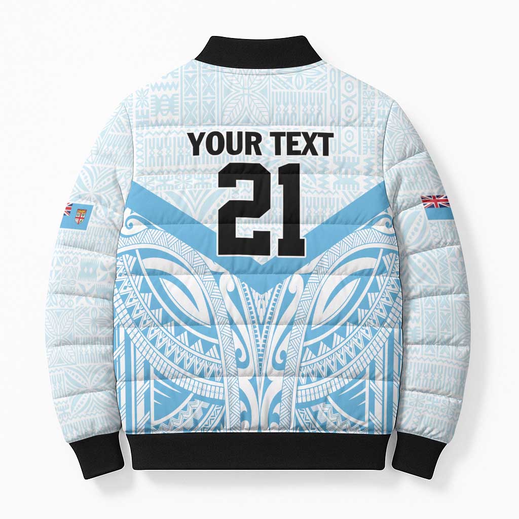 Fiji Football Custom Bomber Puffer Jacket Bula Boys Go Champions LT9 - Polynesian Pride