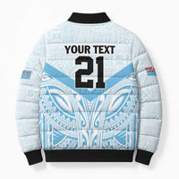 Fiji Football Custom Bomber Puffer Jacket Bula Boys Go Champions LT9 - Polynesian Pride