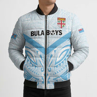 Fiji Football Custom Bomber Puffer Jacket Bula Boys Go Champions LT9 - Polynesian Pride