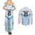 Fiji Football Custom Couples Matching Summer Maxi Dress and Long Sleeve Button Shirt Bula Boys Go Champions