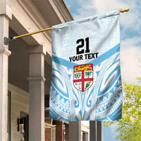 Fiji Football Custom Garden Flag Bula Boys Go Champions LT9 House Flag Blue - Polynesian Pride