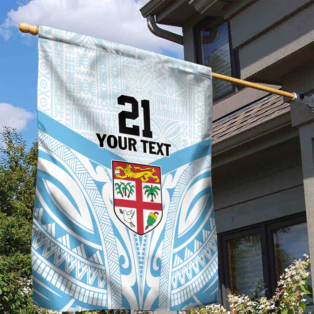 Fiji Football Custom Garden Flag Bula Boys Go Champions LT9 - Polynesian Pride