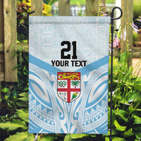 Fiji Football Custom Garden Flag Bula Boys Go Champions LT9 Garden Flag Blue - Polynesian Pride