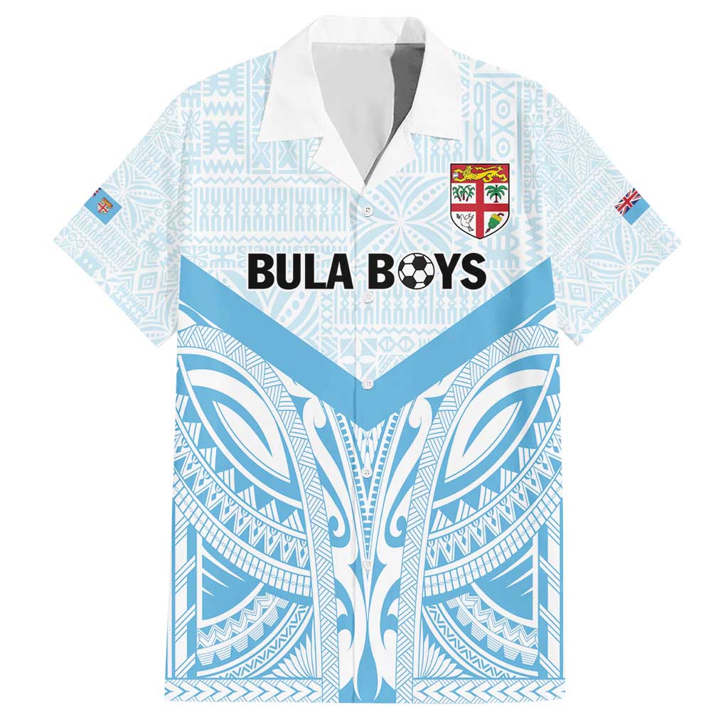 Fiji Football Custom Hawaiian Shirt Bula Boys Go Champions LT9 Blue - Polynesian Pride