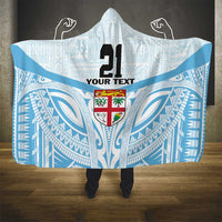 Fiji Football Custom Hooded Blanket Bula Boys Go Champions LT9 - Polynesian Pride