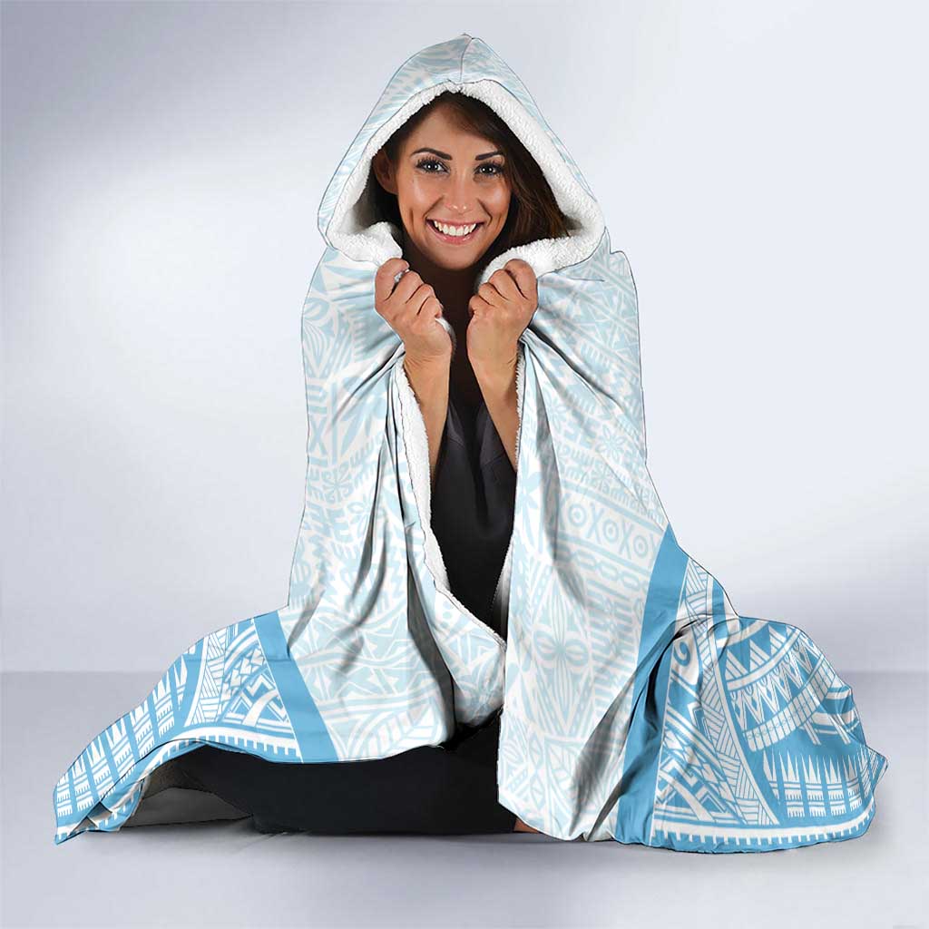 Fiji Football Custom Hooded Blanket Bula Boys Go Champions LT9 - Polynesian Pride