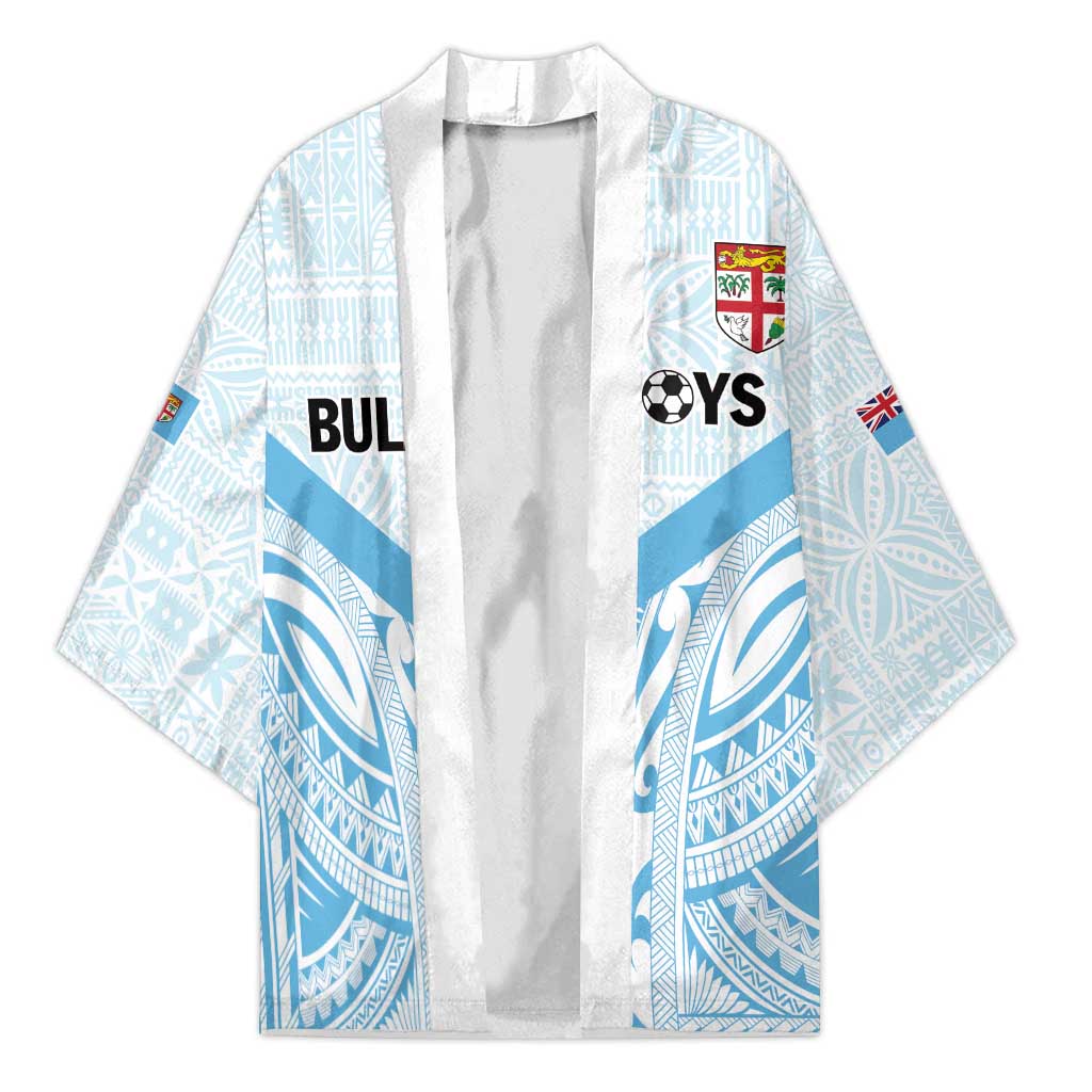 Fiji Football Custom Kimono Bula Boys Go Champions LT9 Unisex Blue - Polynesian Pride