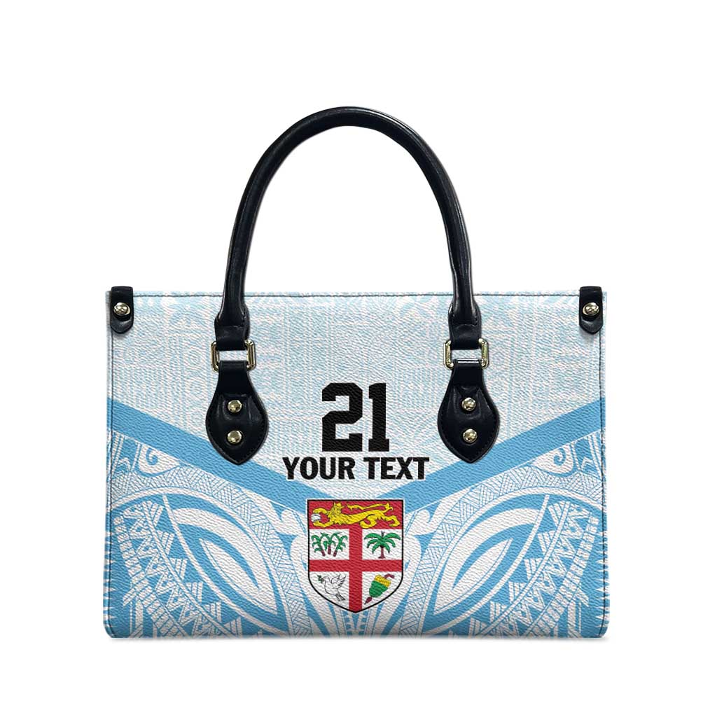 Fiji Football Custom Leather Bag Bula Boys Go Champions LT9 - Polynesian Pride