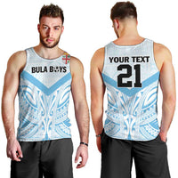 Fiji Football Custom Men Tank Top Bula Boys Go Champions LT9 - Polynesian Pride