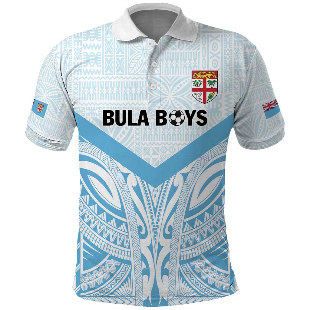 Fiji Football Custom Polo Shirt Bula Boys Go Champions