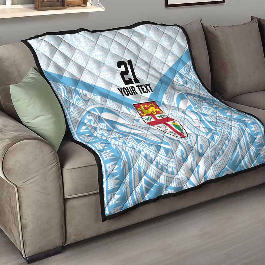 Fiji Football Custom Quilt Bula Boys Go Champions LT9 - Polynesian Pride