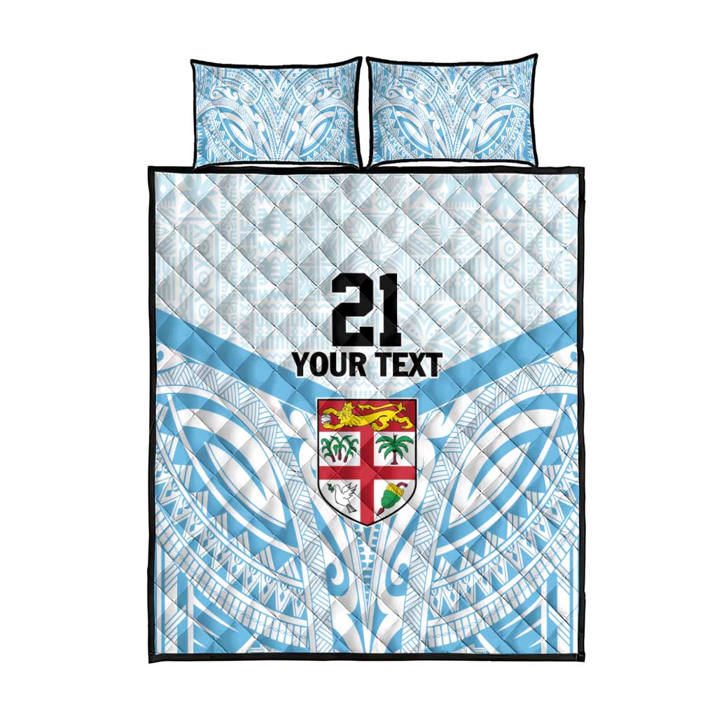 Fiji Football Custom Quilt Bed Set Bula Boys Go Champions LT9 - Polynesian Pride