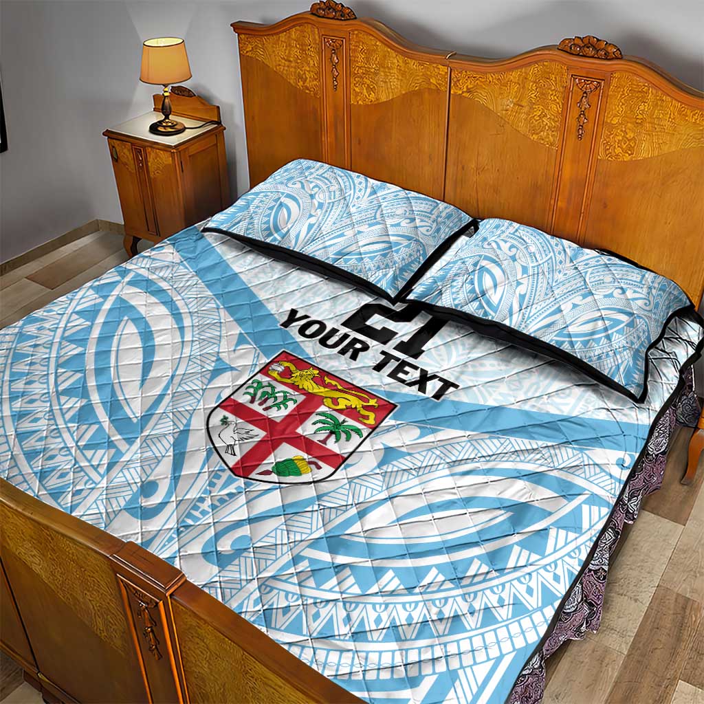 Fiji Football Custom Quilt Bed Set Bula Boys Go Champions LT9 - Polynesian Pride