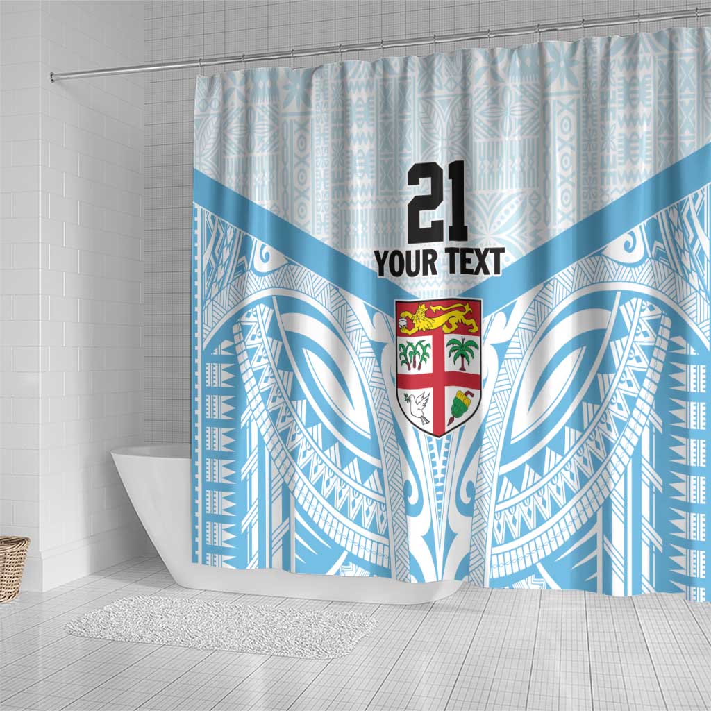 Fiji Football Custom Shower Curtain Bula Boys Go Champions LT9 - Polynesian Pride