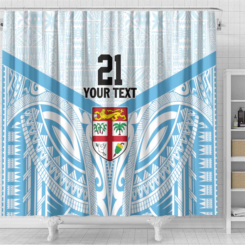 Fiji Football Custom Shower Curtain Bula Boys Go Champions LT9 - Polynesian Pride