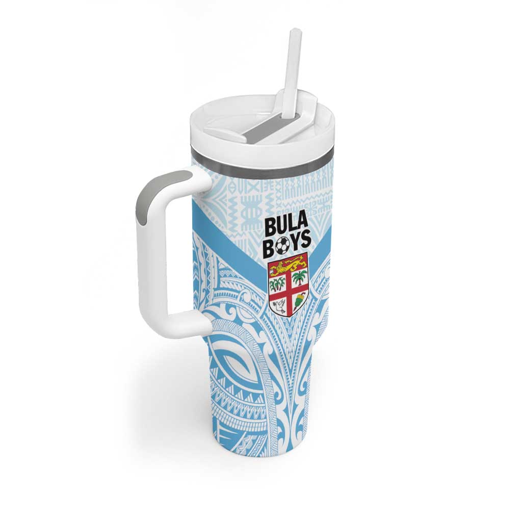 Fiji Football Custom Tumbler With Handle Bula Boys Go Champions LT9 - Polynesian Pride