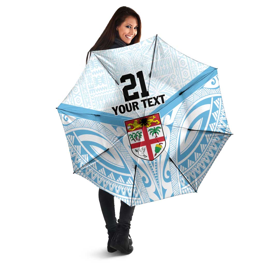 Fiji Football Custom Umbrella Bula Boys Go Champions LT9 - Polynesian Pride