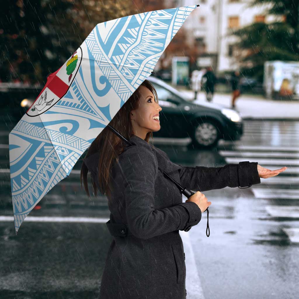 Fiji Football Custom Umbrella Bula Boys Go Champions LT9 - Polynesian Pride