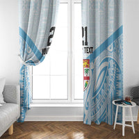 Fiji Football Custom Window Curtain Bula Boys Go Champions LT9 - Polynesian Pride