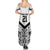 New Zealand Football Custom Family Matching Summer Maxi Dress and Hawaiian Shirt All White Fern Go Champions