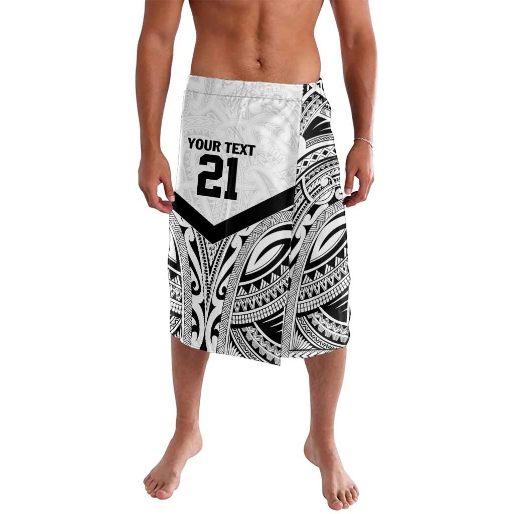 New Zealand Football Custom Lavalava All White Fern Go Champions LT9 White - Polynesian Pride