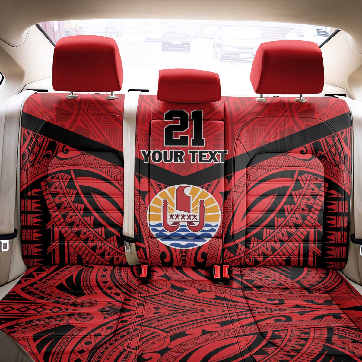 Tahiti Football Custom Back Car Seat Cover Toa Aito Go Champions LT9 - Polynesian Pride