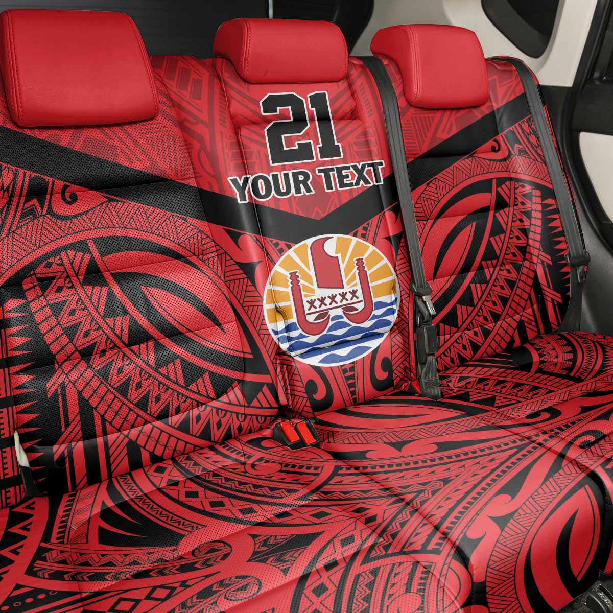 Tahiti Football Custom Back Car Seat Cover Toa Aito Go Champions LT9 - Polynesian Pride