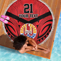 Tahiti Football Custom Beach Blanket Toa Aito Go Champions LT9 - Polynesian Pride