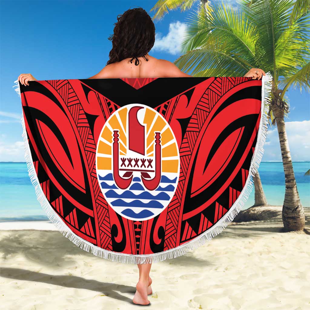 Tahiti Football Custom Beach Blanket Toa Aito Go Champions LT9 - Polynesian Pride