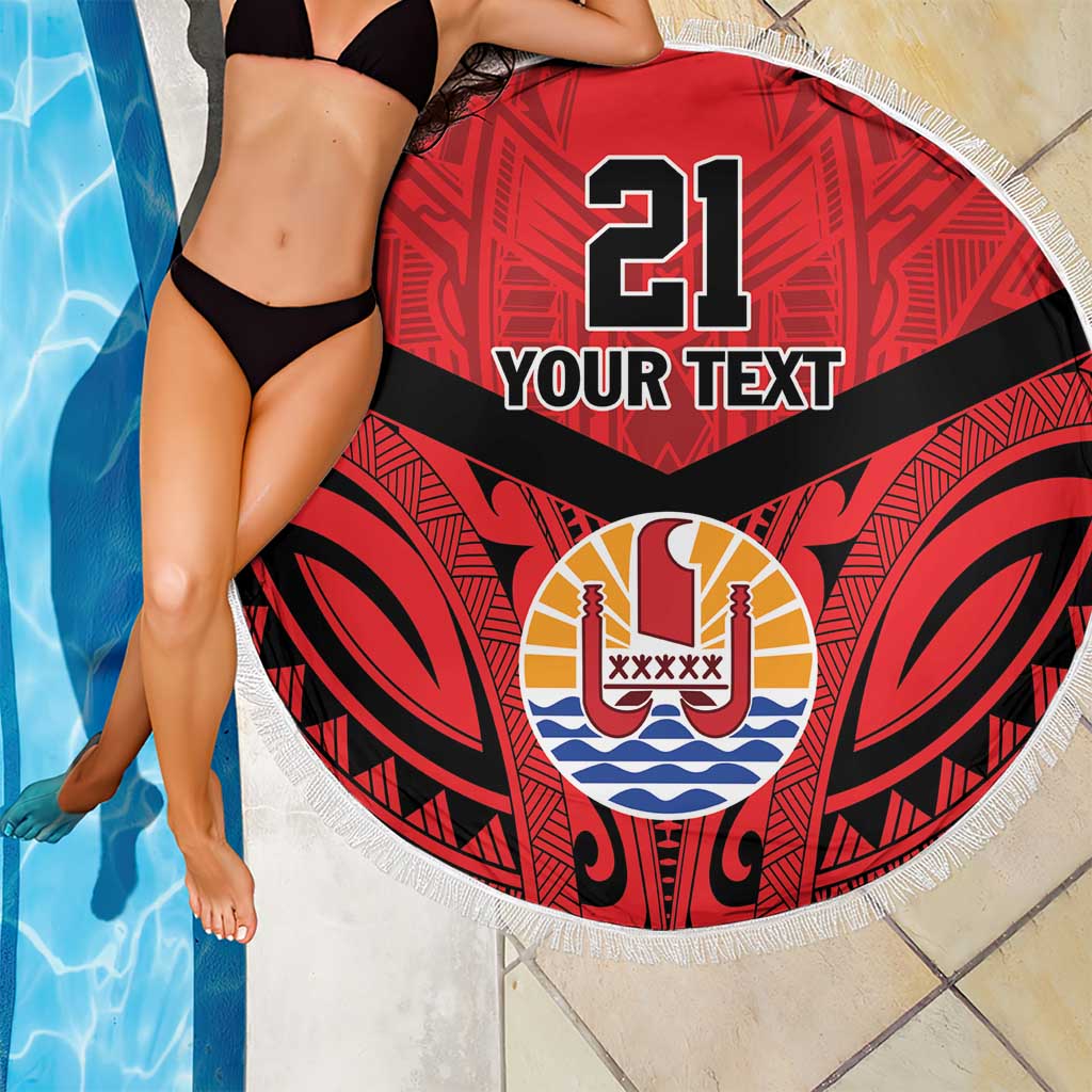 Tahiti Football Custom Beach Blanket Toa Aito Go Champions LT9 - Polynesian Pride